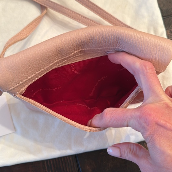 Hammitt Leather VIP small.  Paloma Pink Crossbody Clutch Bag - Picture 3 of 5